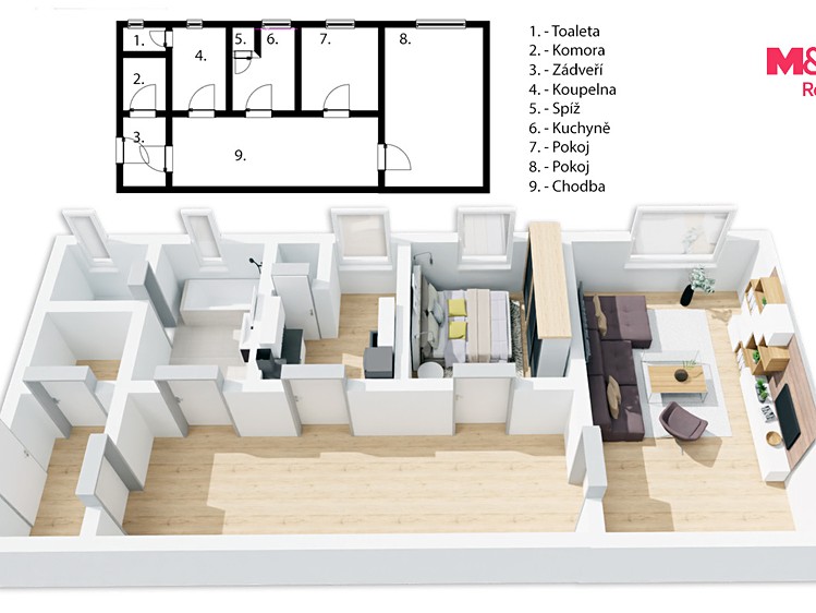 Prodej bytu 2+1, 63 m² (11 z 11)