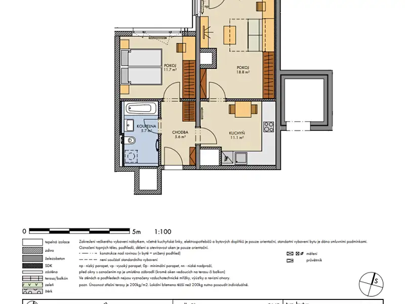 Prodej bytu 2+1 56 m², Praha – náhled fotky 3
