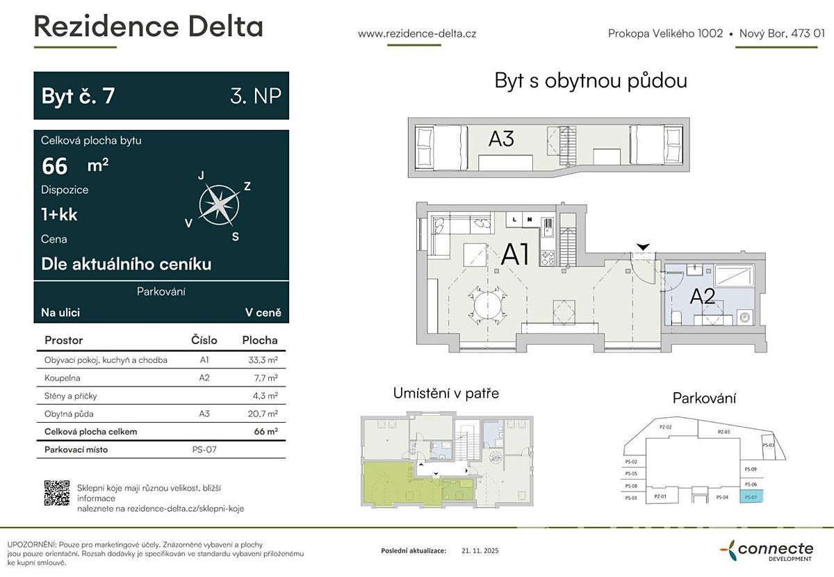 Prodej bytu 1+kk 45 m² – fotografie 3