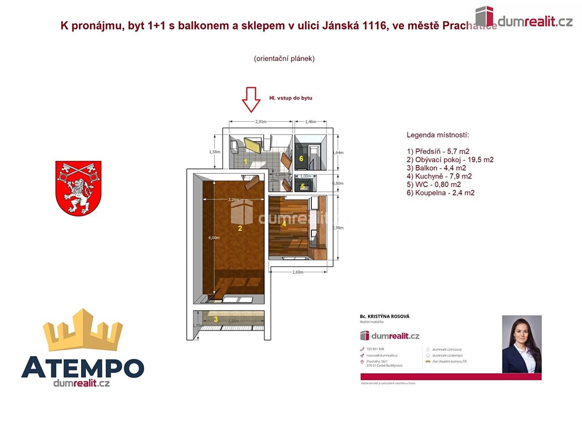 Pronájem bytu 1+1 41 m² – fotografie 2