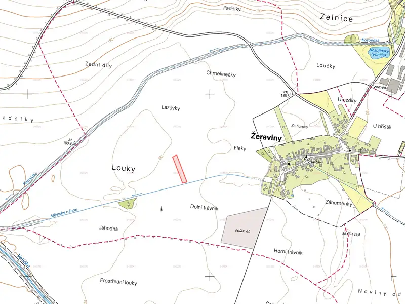 Prodej pole 3981 m², Žeraviny – náhled fotky 2