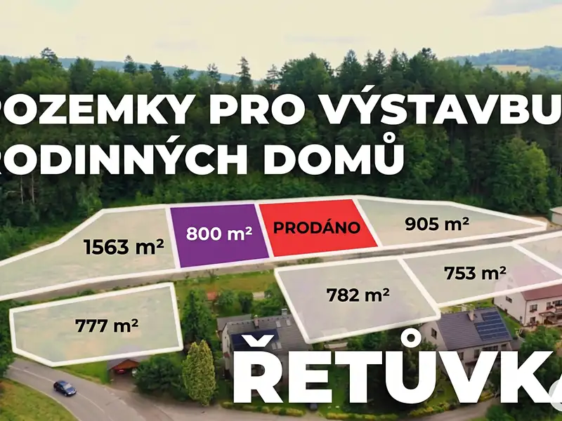 Prodej stavebního pozemku 800 m², Řetůvka – náhled fotky 1