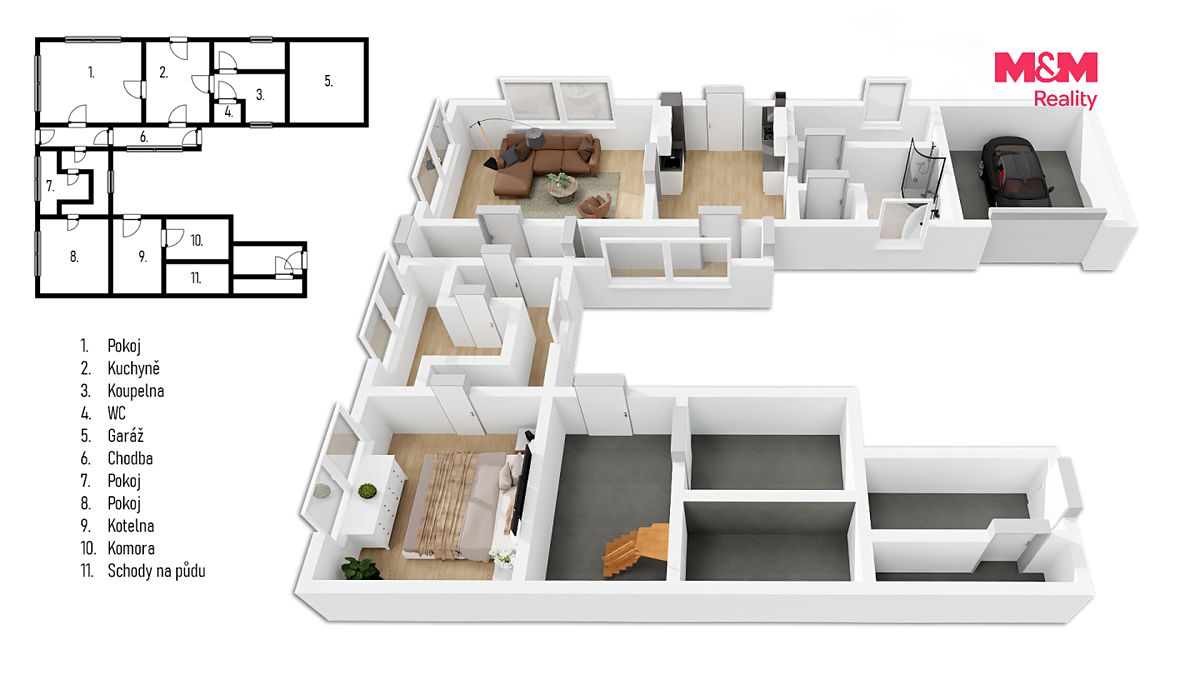 Prodej chalupy 120 m², pozemek 1065 m² – fotografie 5
