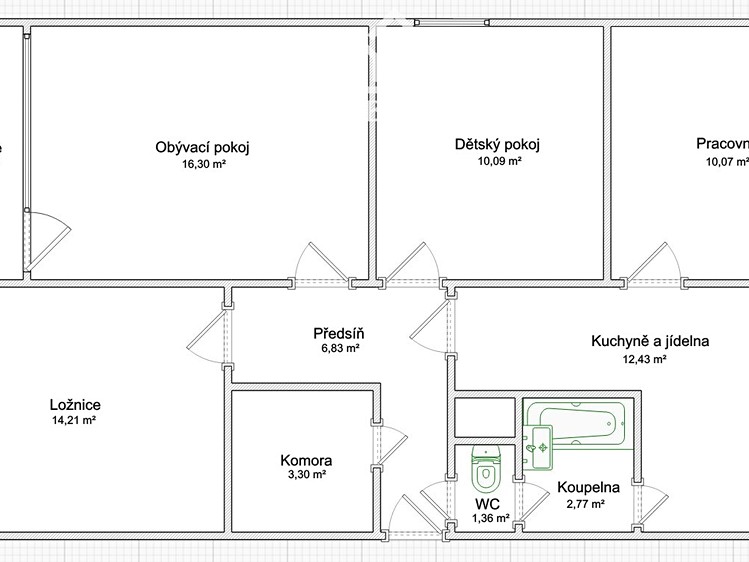Квартира 4+1 на продаж, 77 м² (28 з 28)