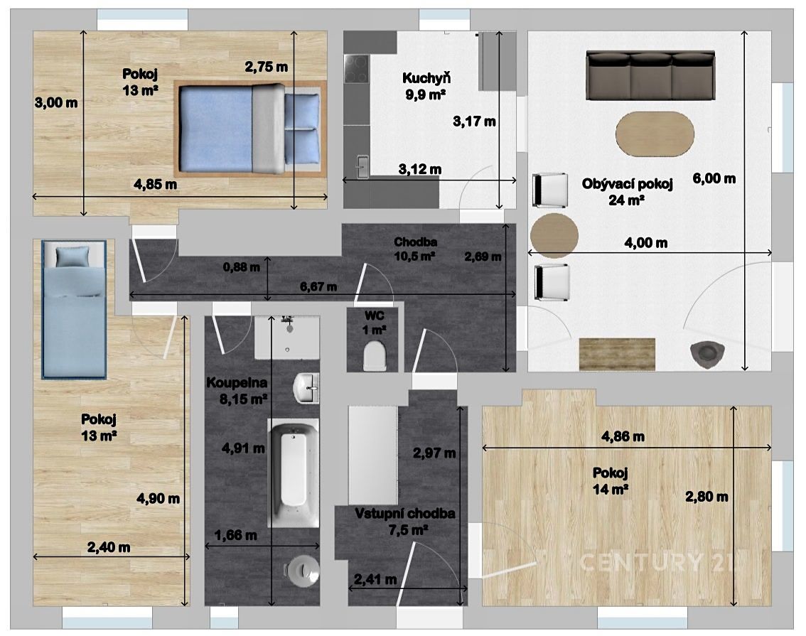 Prodej rodinného domu 101 m², pozemek 556 m² – fotografie 3