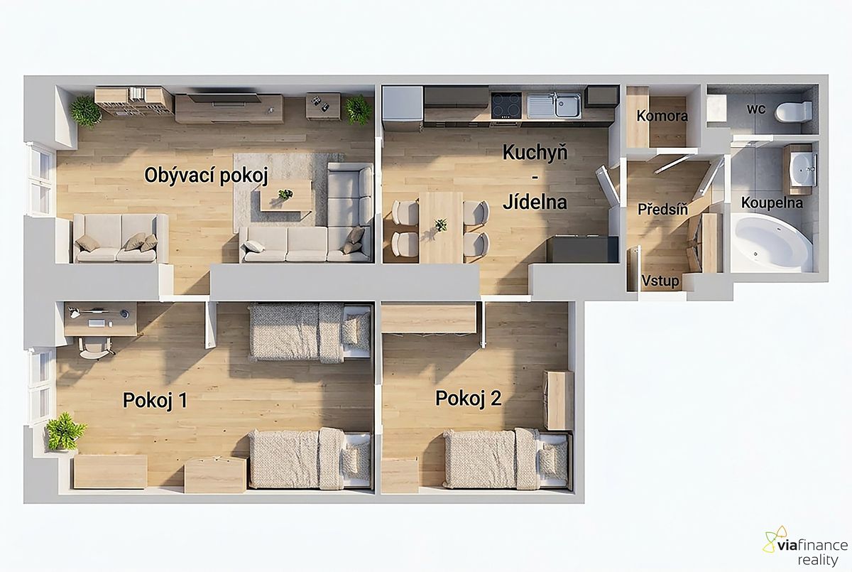 Prodej bytu 3+1 63 m² – fotografie 2