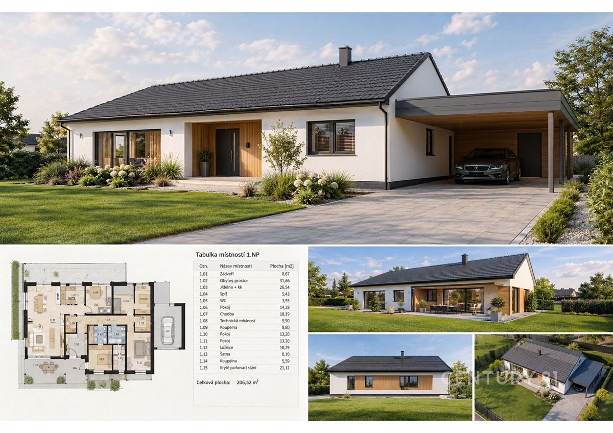Prodej rodinného domu 185 m², pozemek 950 m² – fotografie 2