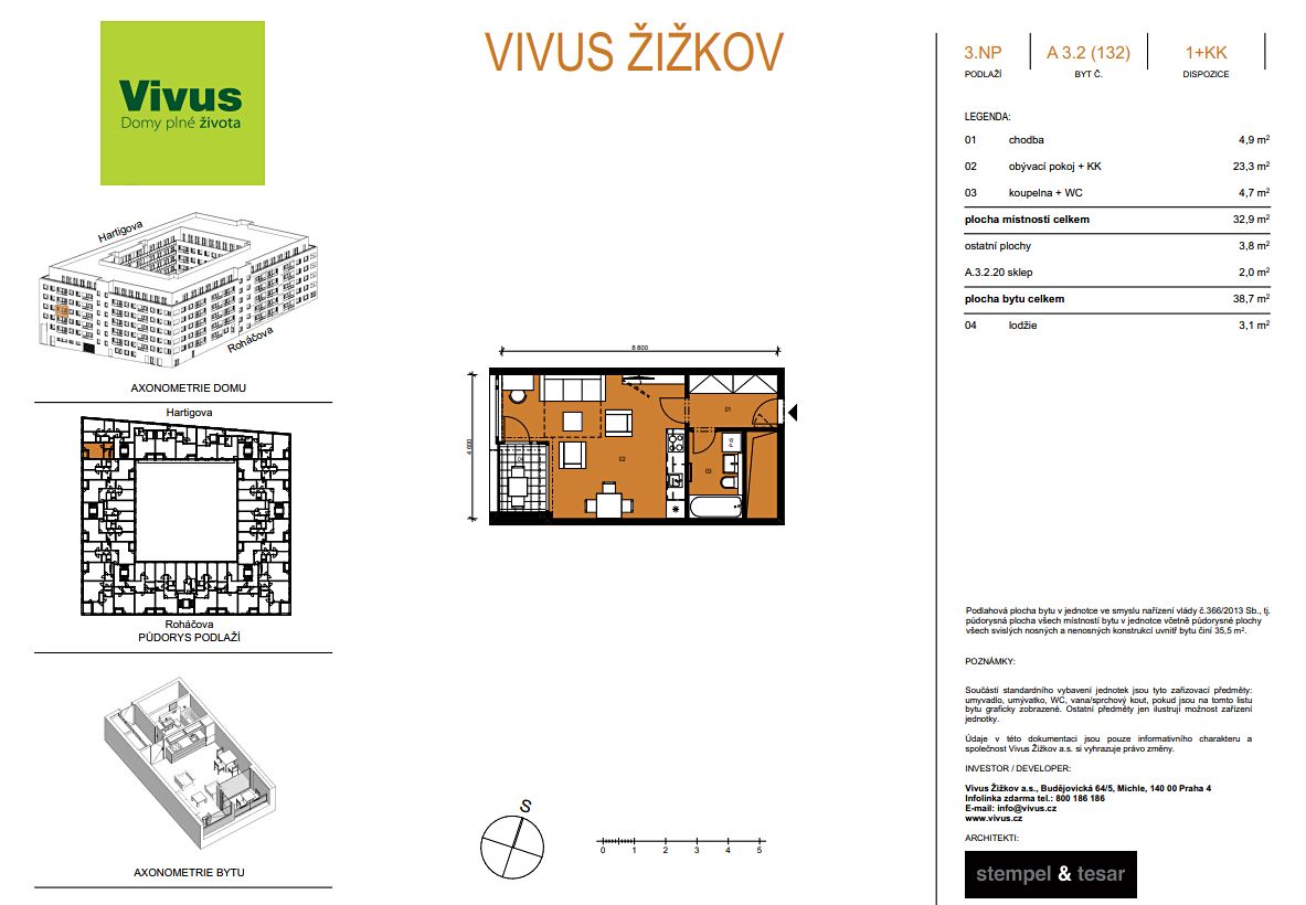 Prodej bytu 1+kk 39 m² – fotografie 2