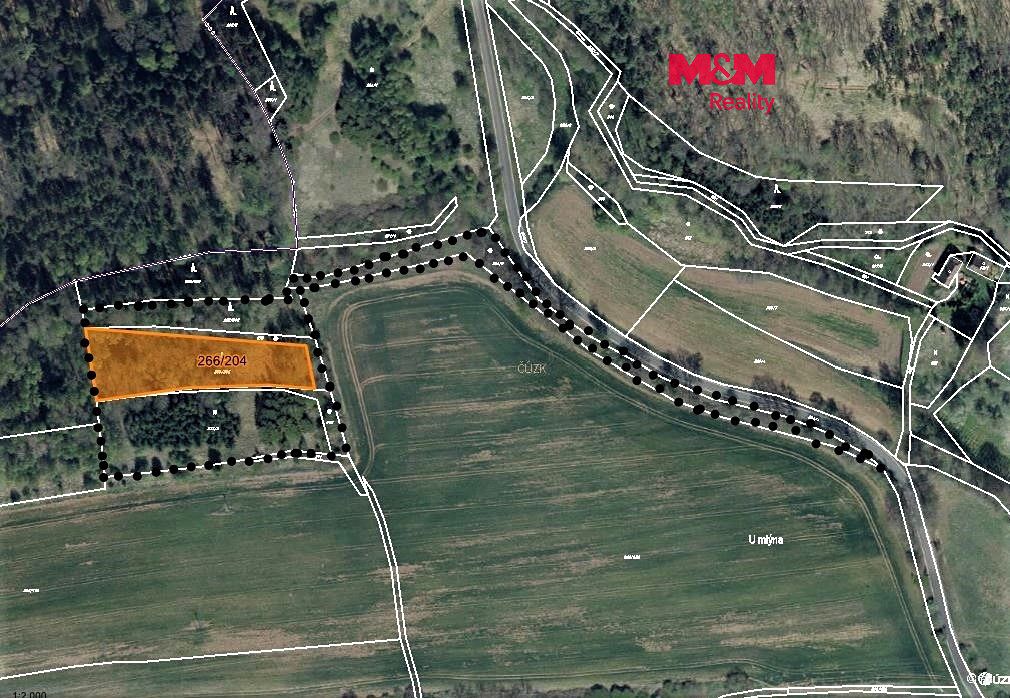 Prodej lesa 13223 m², Tuchořice – fotka 1 z 3