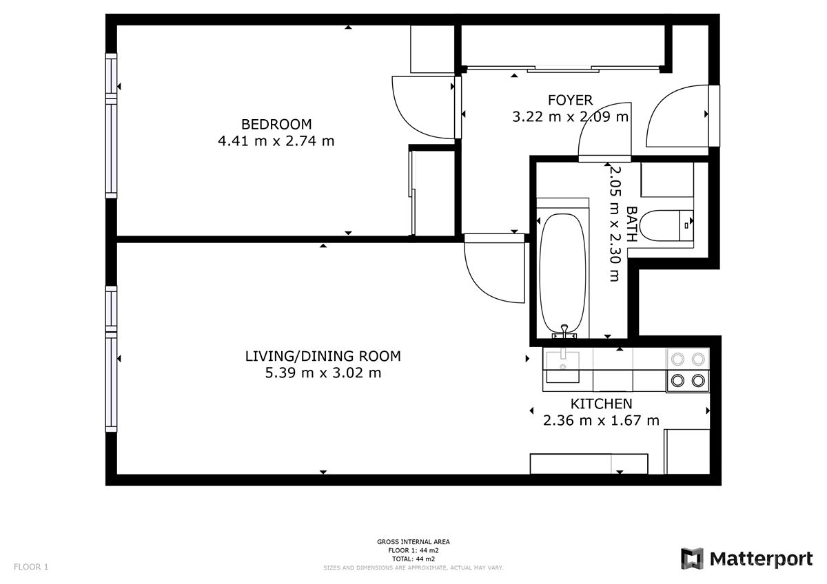 Prodej bytu 2+kk 45 m² – fotografie 3