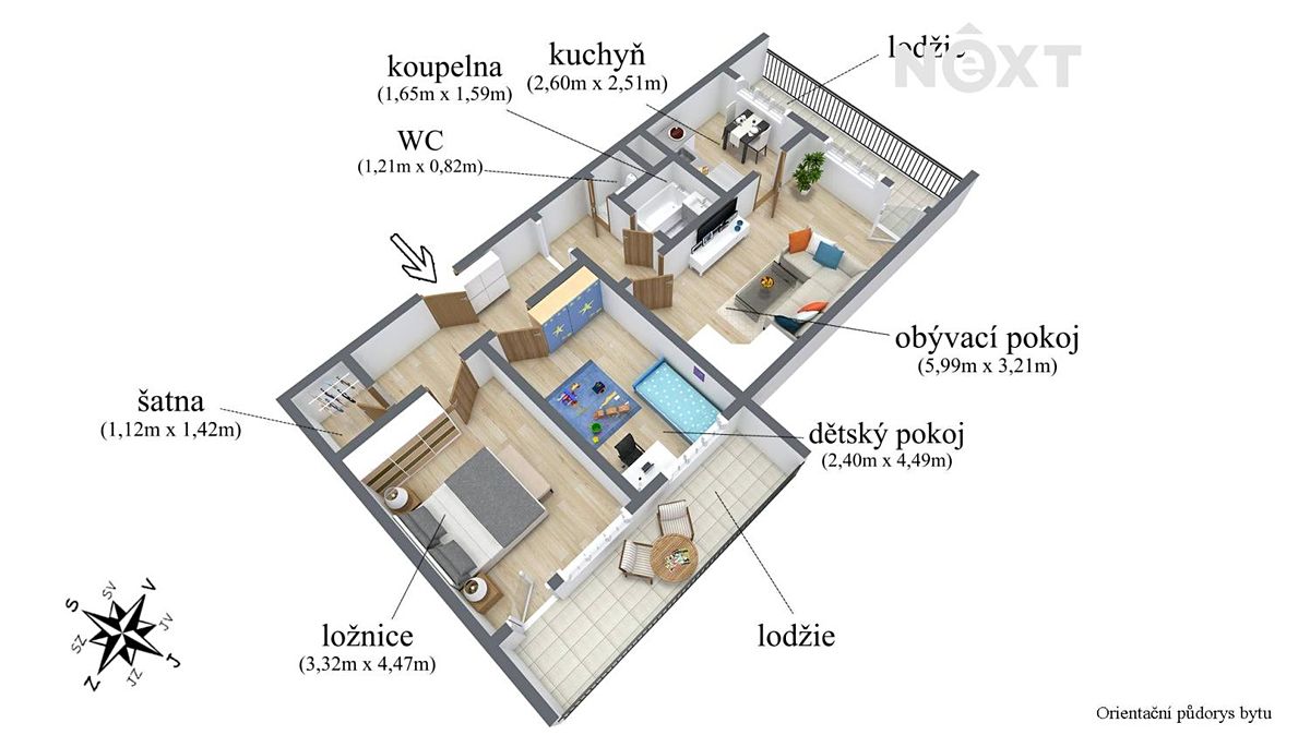 Prodej bytu 3+1 68 m² – fotografie 4