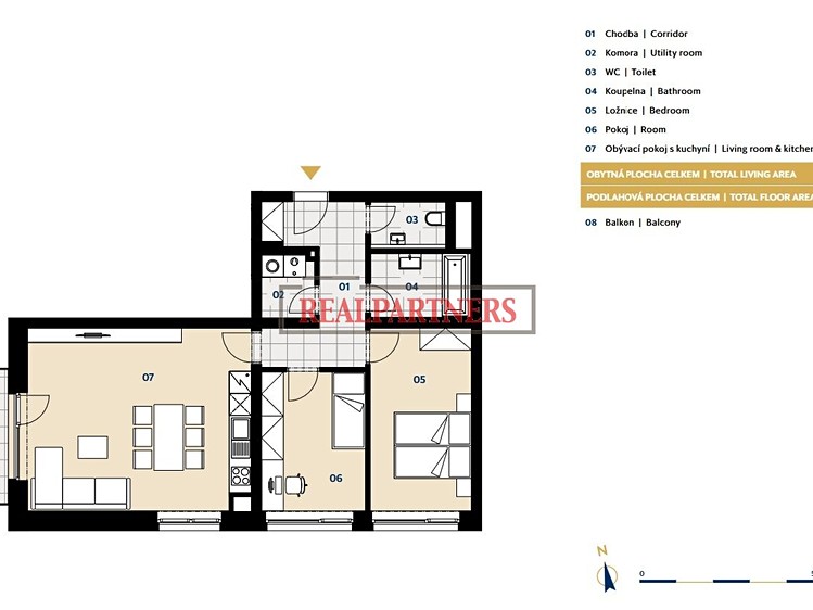 Квартира 3+kk на продаж, 88 м² (2 з 4)