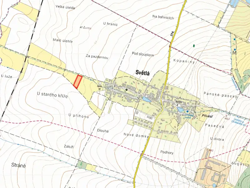 Prodej louky 3819 m², Světlá – náhled fotky 2