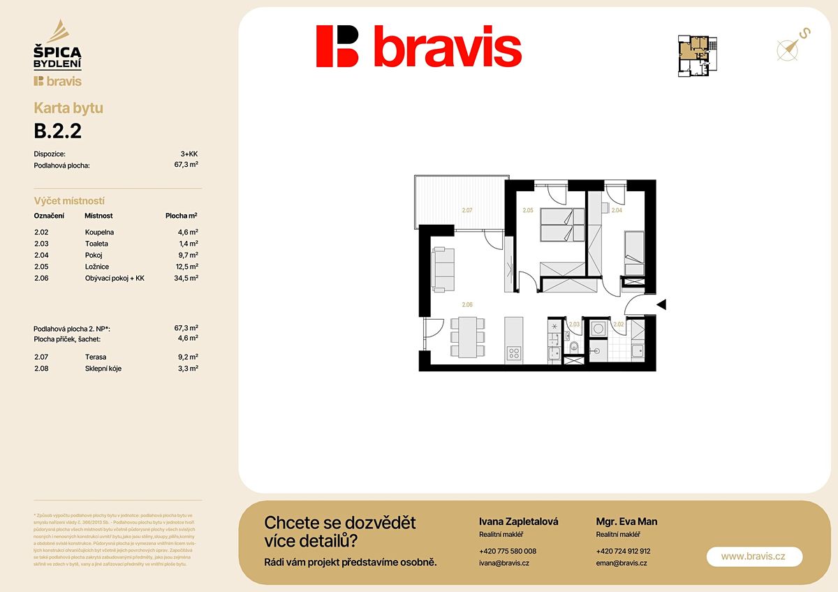 Prodej bytu 3+kk 70 m² – fotografie 5