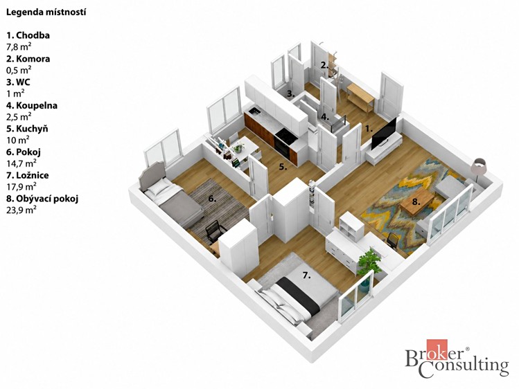 Wohnung 3+1 zum Kauf, 78 m² (14 von 15)