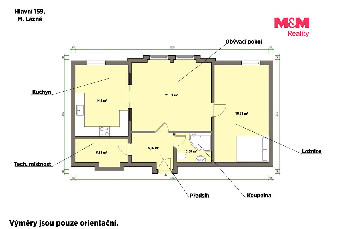 Pronájem bytu 2+1 64 m² – fotografie 5