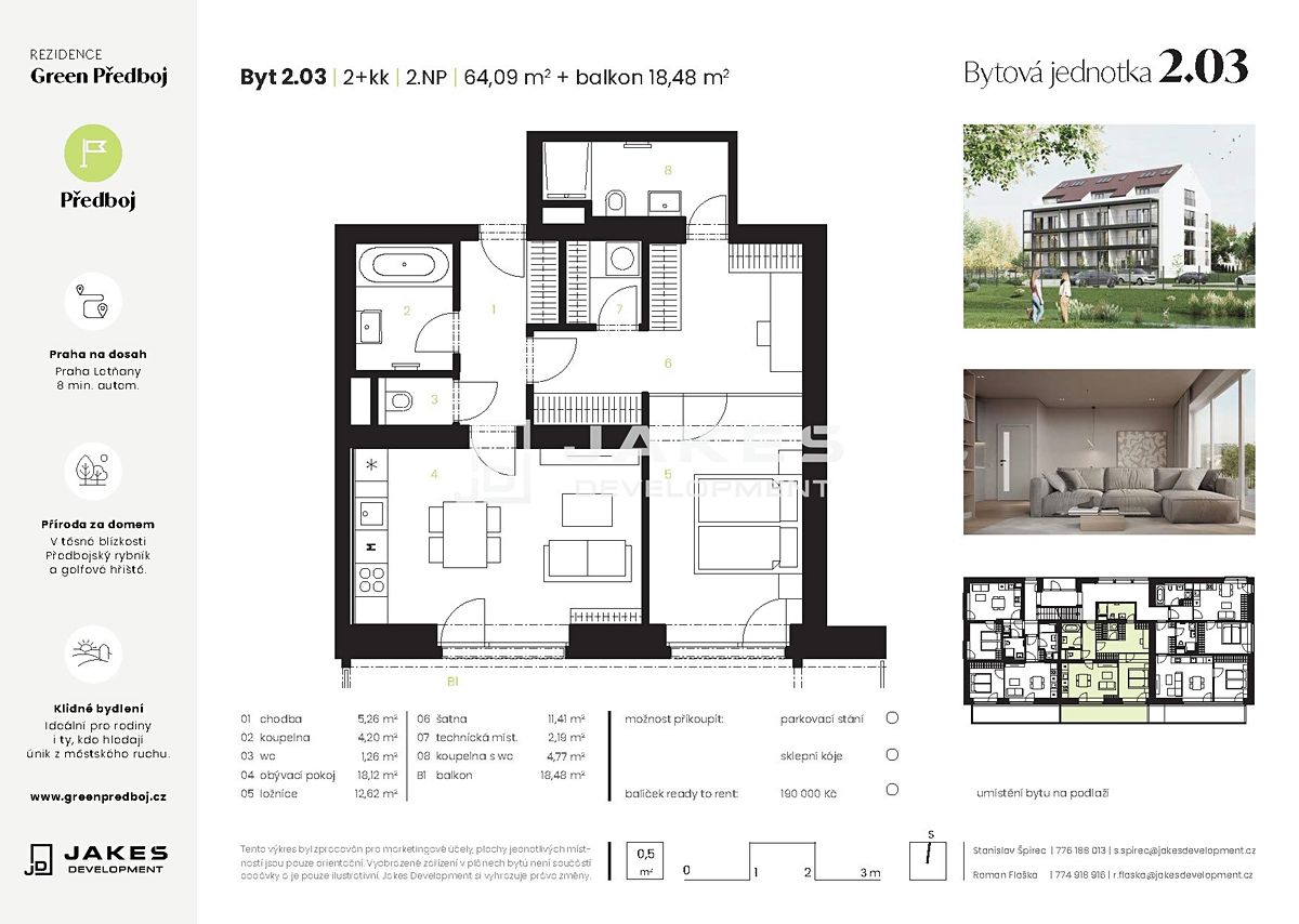 Prodej bytu 2+kk 64 m² – fotografie 2