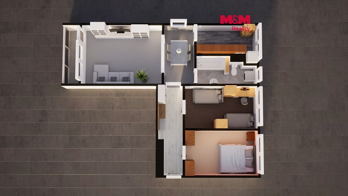 Prodej bytu 3+1 62 m²