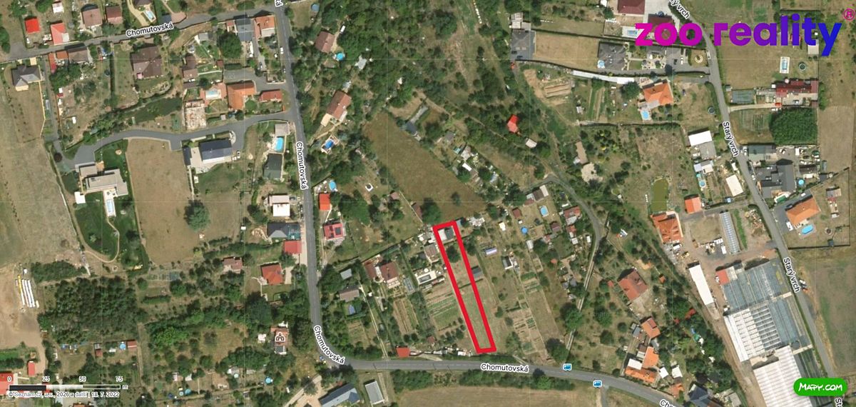 Prodej stavebního pozemku 1399 m²
