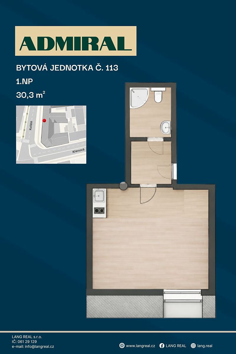 Prodej bytu 1+kk 27 m² – fotografie 2