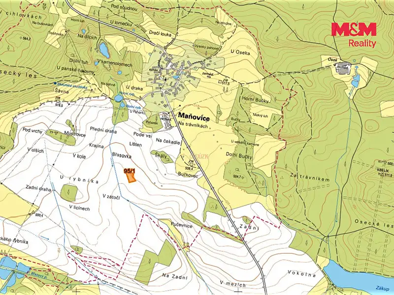 Prodej pole 2533 m², Maňovice – náhled fotky 2