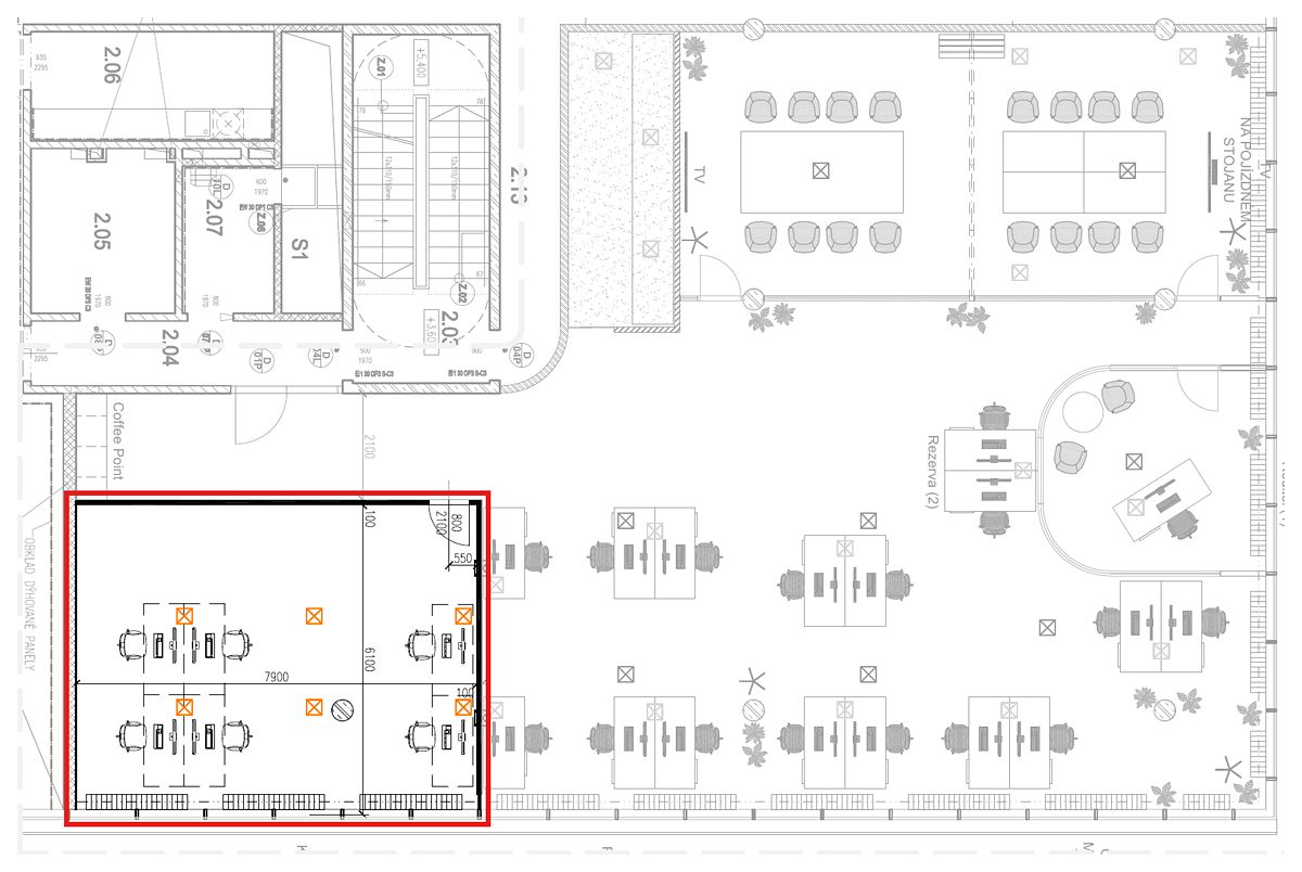 Pronájem kanceláře 48 m² – fotografie 4