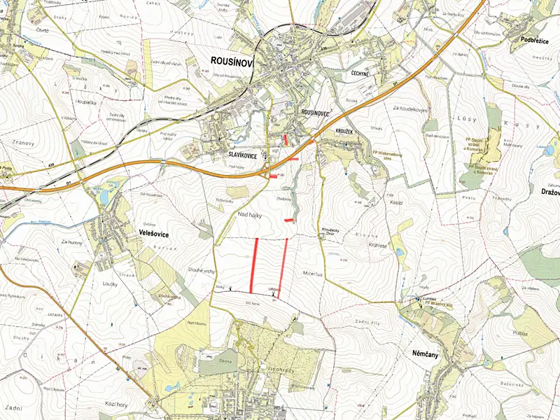 Prodej pole 11440 m², Rousínov – náhled fotky 3