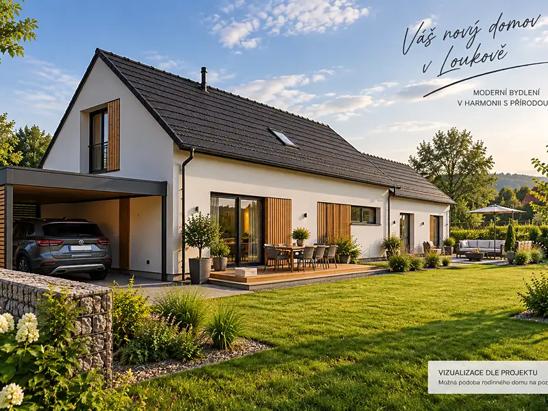Prodej stavebního pozemku 381 m², Loukov – náhled fotky 1