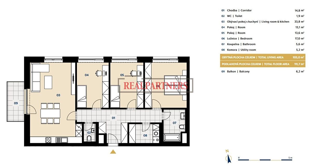 Prodej bytu 4+kk 118 m² – fotografie 2