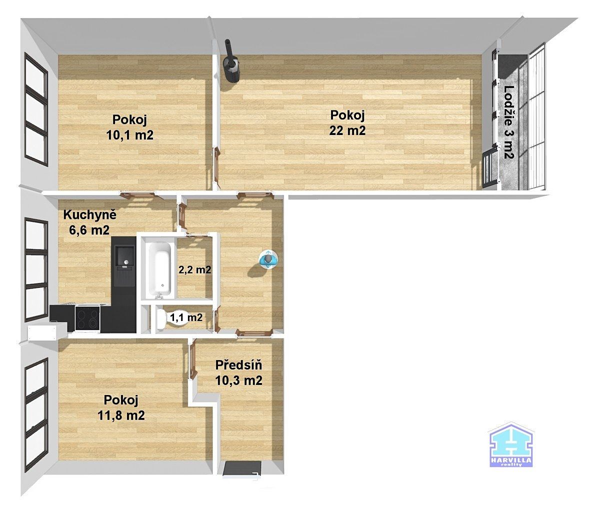 Prodej bytu 3+1 64 m² – fotografie 4