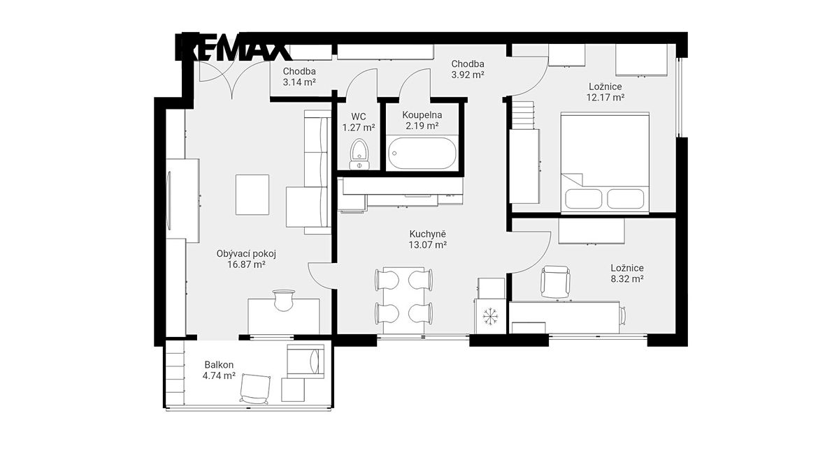 Prodej bytu 3+1 60 m² – fotografie 2