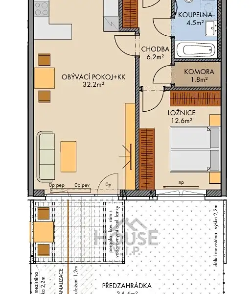 Prodej bytu 2+kk 60 m², Praha – náhled fotky 3