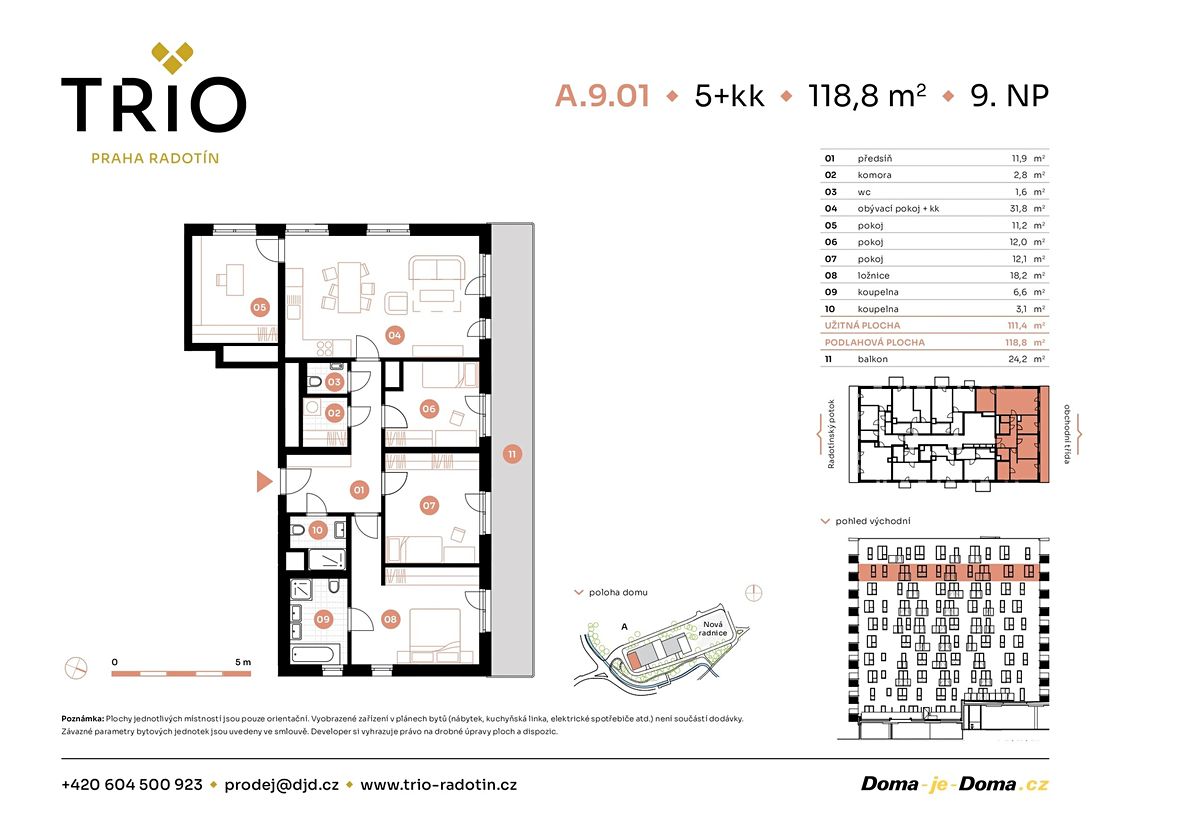 Prodej bytu 5+kk 119 m² – fotografie 3