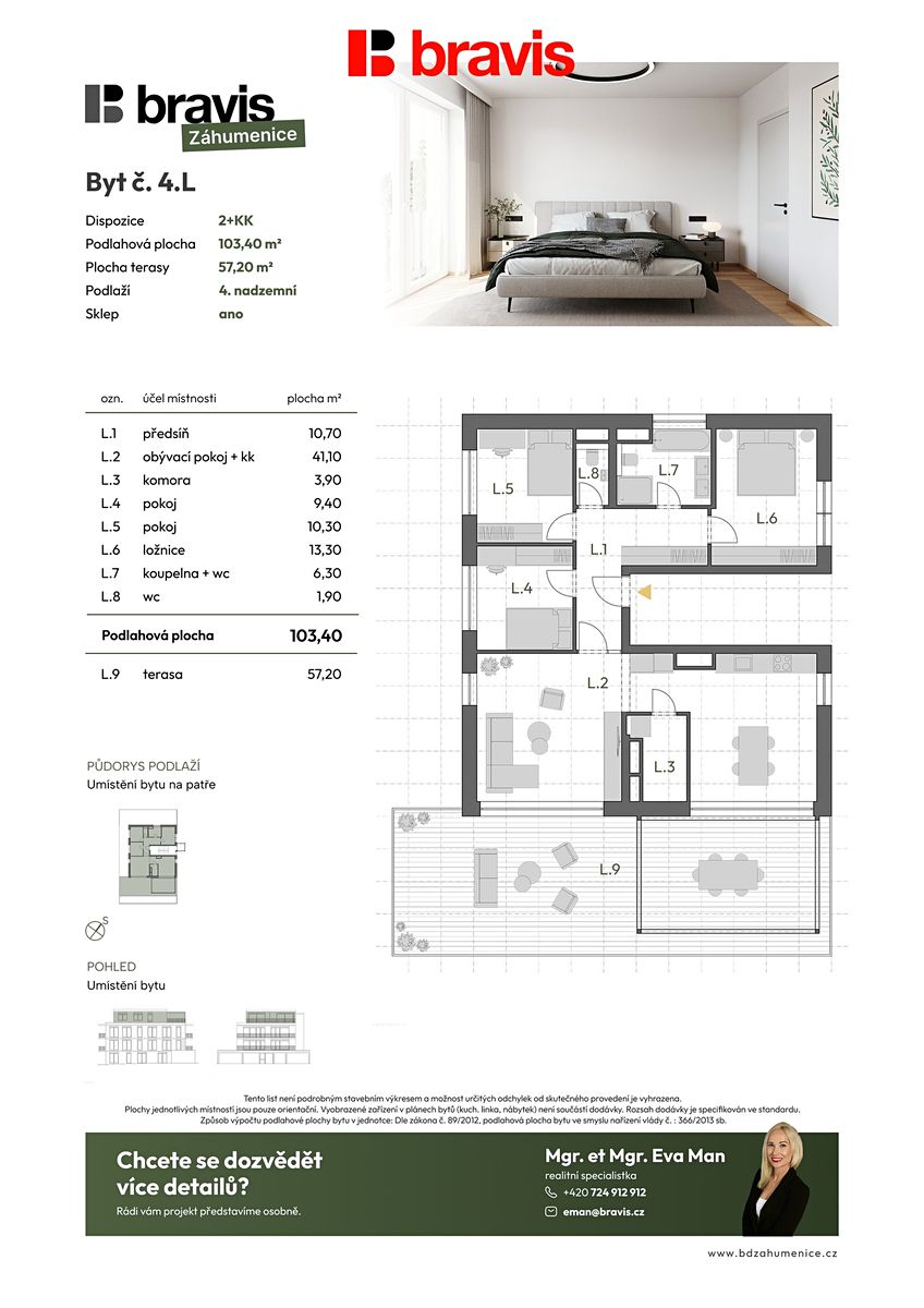 Prodej bytu 4+kk 103 m² – fotografie 4