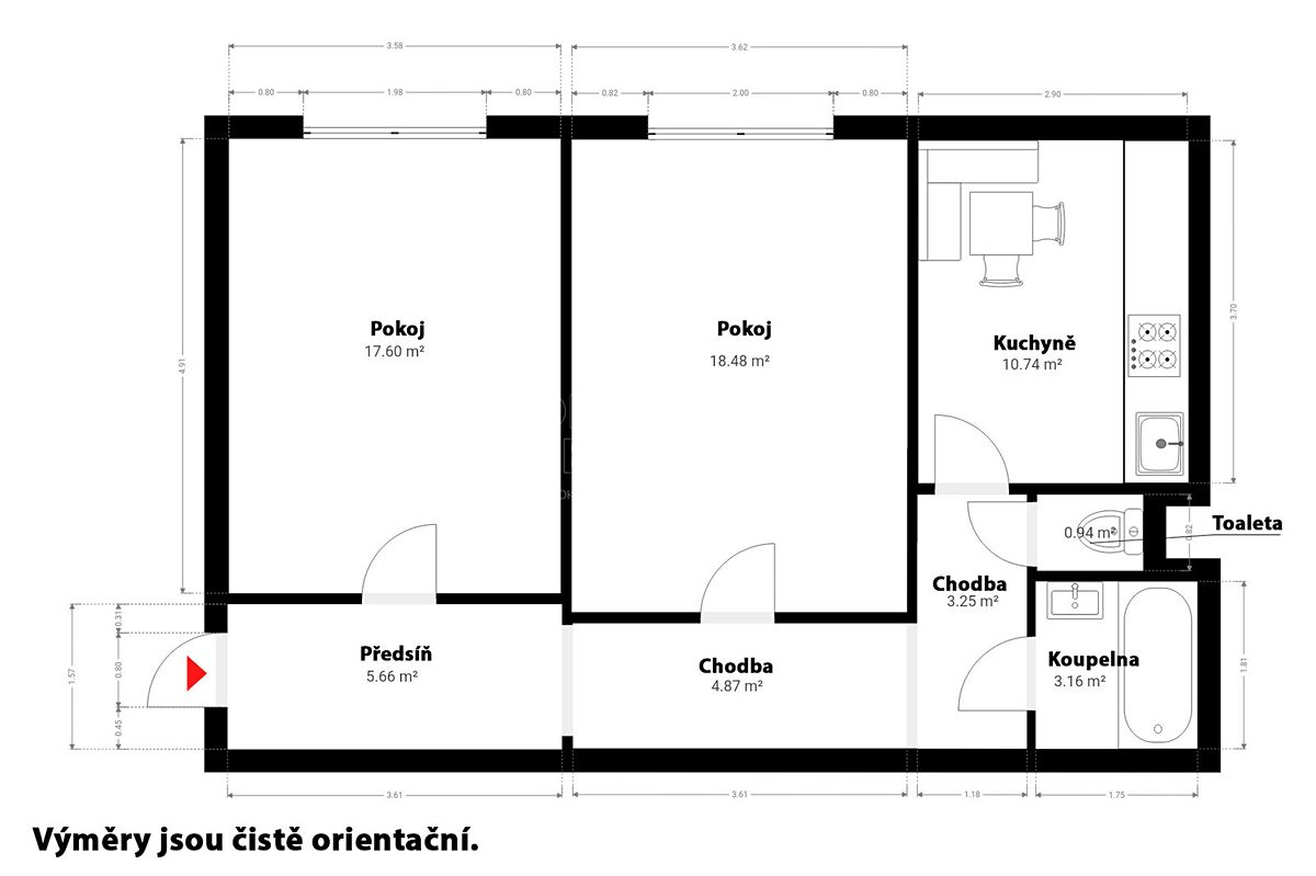 Prodej bytu 2+1 64 m² – fotografie 5