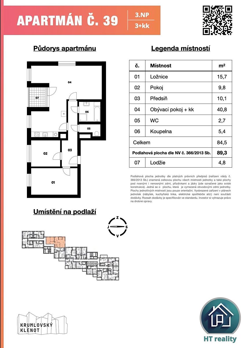 Prodej bytu 3+kk 89 m² – fotografie 5