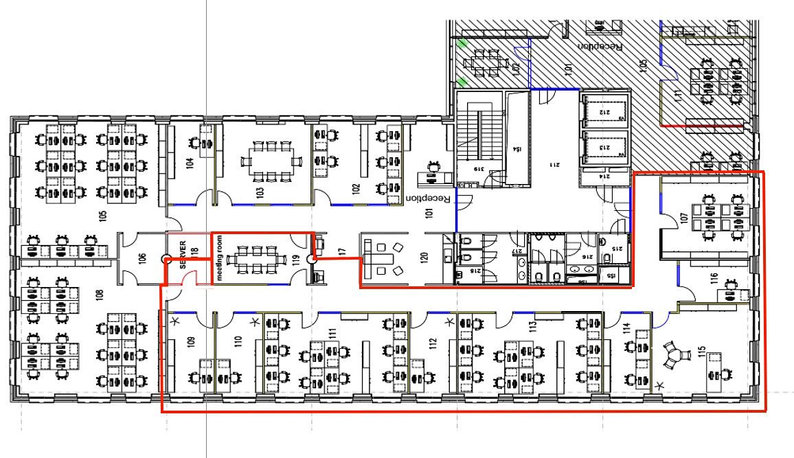 Pronájem kanceláře 335 m² – fotografie 3