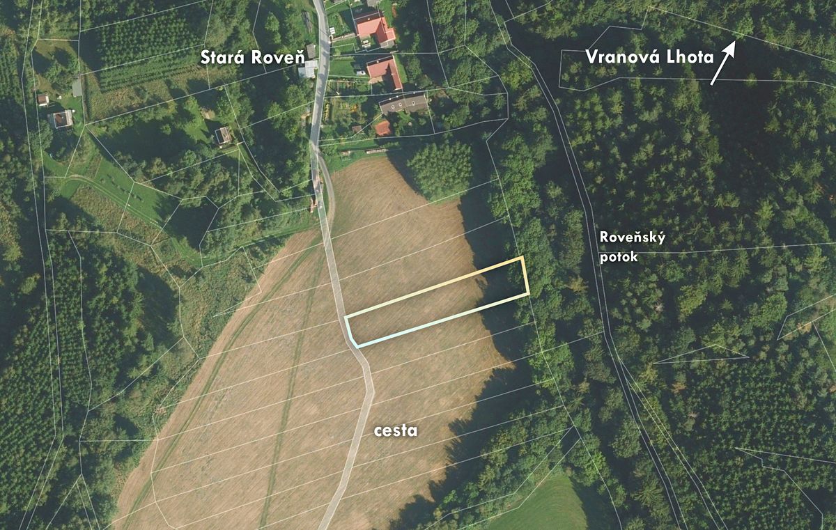 Prodej stavebního pozemku 1327 m² – fotografie 2