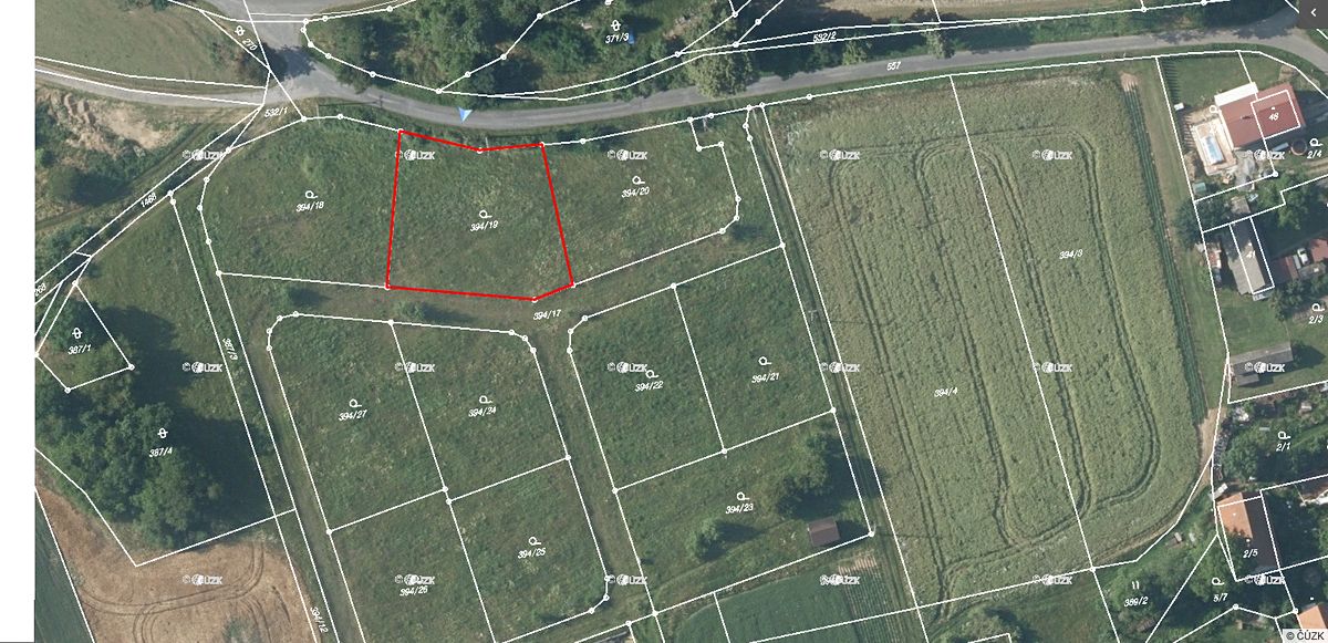 Prodej stavebního pozemku 1333 m², Neveklov – fotka 1 z 3