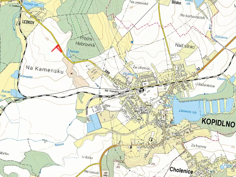 Prodej pole 3091 m², Kopidlno – náhled fotky 3