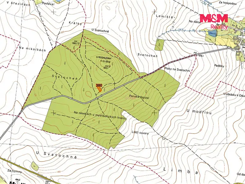 Prodej lesa 1396 m², Račice – náhled fotky 2
