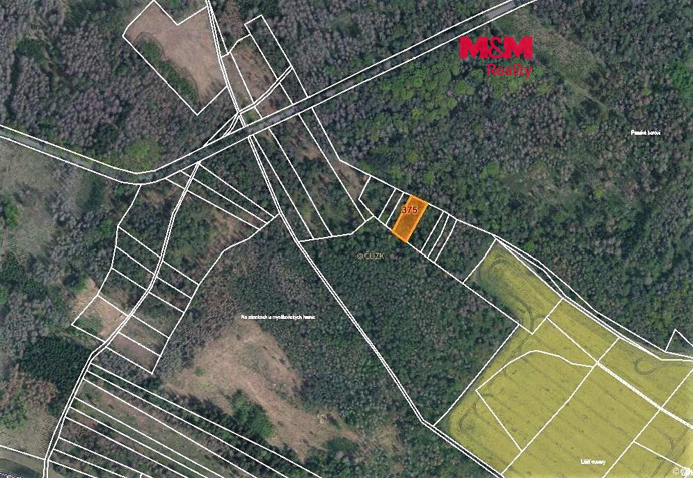 Prodej lesa 942 m²