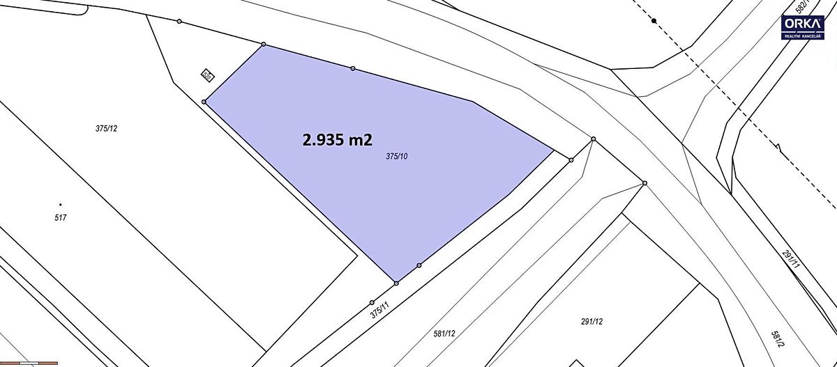 Prodej komerčního pozemku 2935 m² – fotografie 2