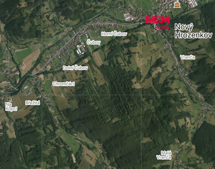 Prodej lesa 61613 m²
