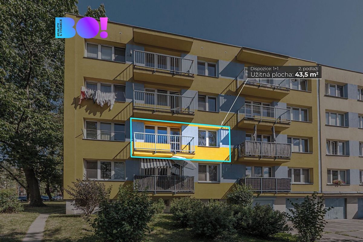 Prodej bytu 1+1 43 m²