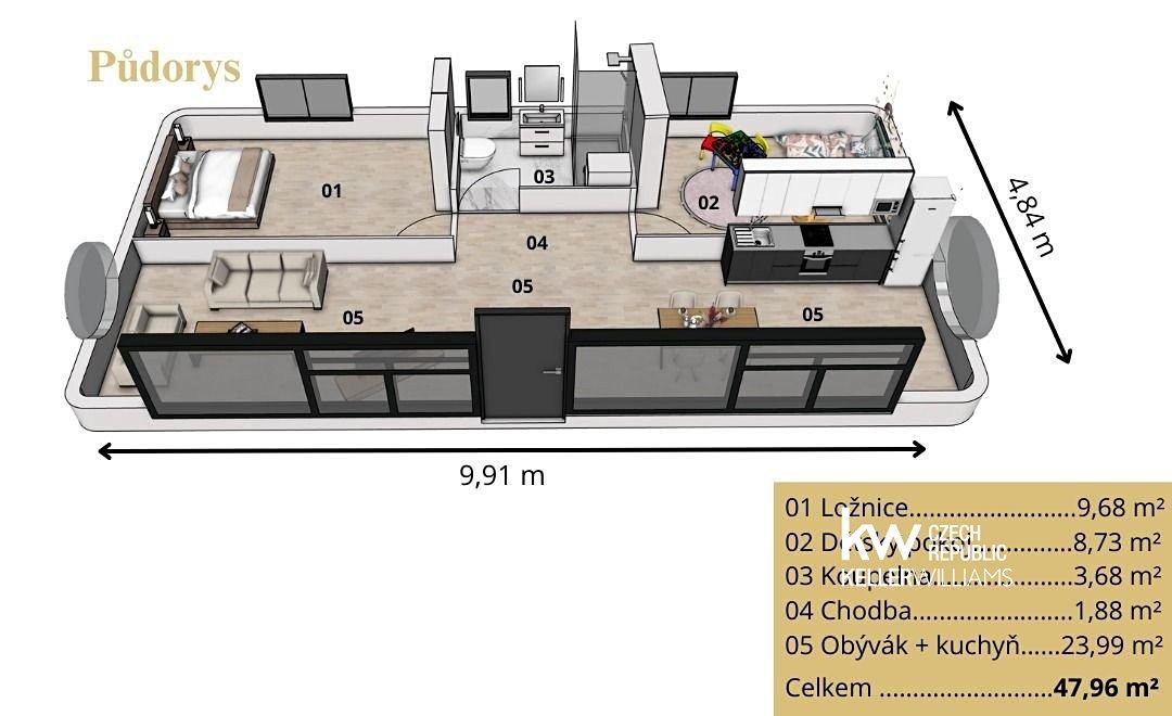 Prodej chaty 48 m², pozemek 455 m² – fotografie 3