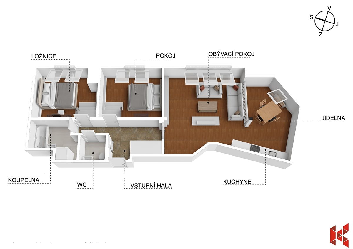 Prodej bytu 3+kk 77 m² – fotografie 2