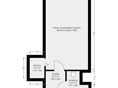 Wohnung 1+kk zum Kauf, 29 m² (2 von 16)