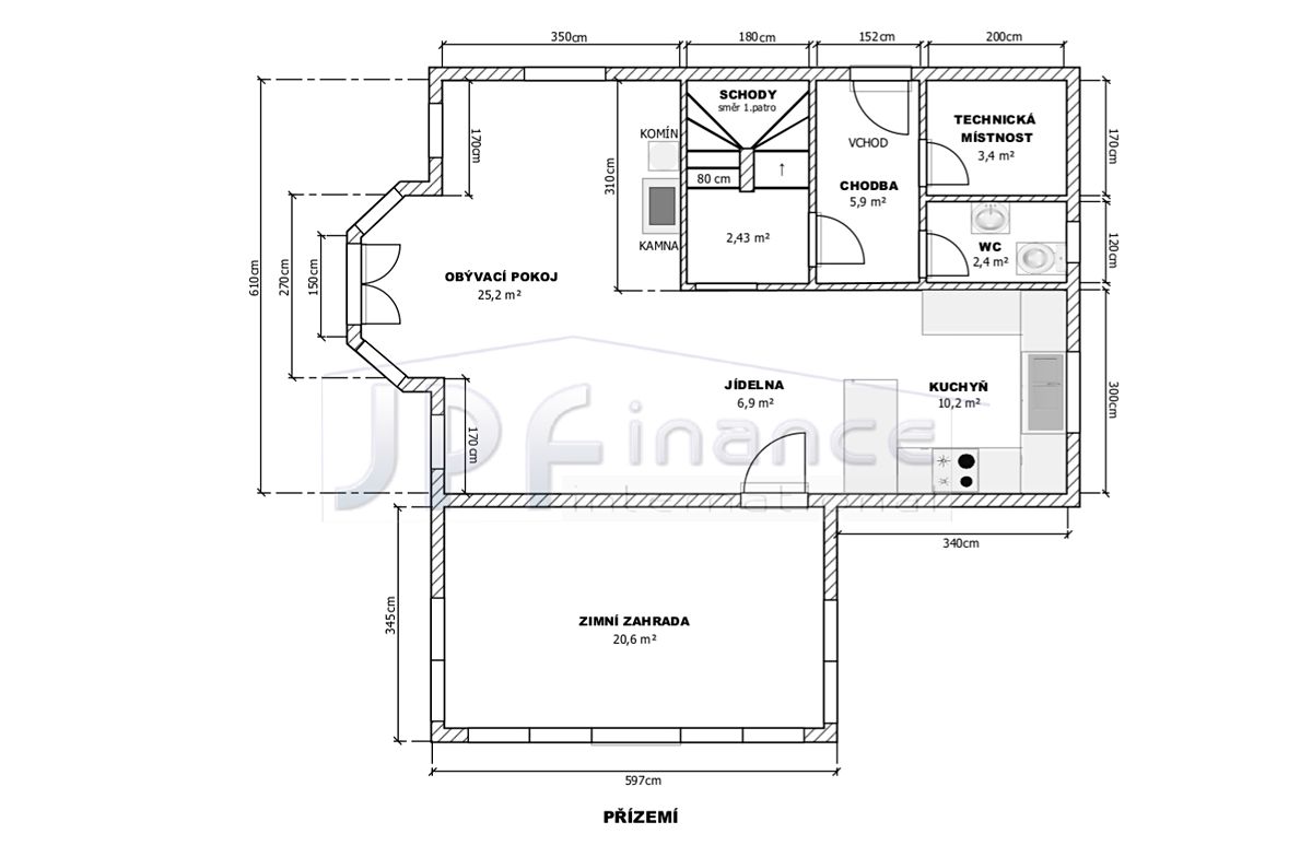 Prodej rodinného domu 100 m², pozemek 897 m² – fotografie 3