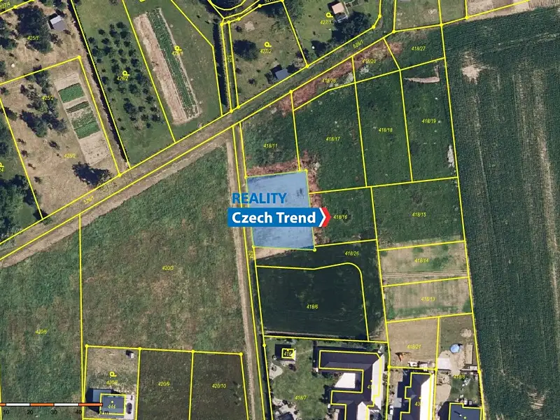 Prodej stavebního pozemku 769 m², Bohuňovice – náhled fotky 3